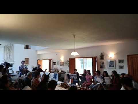 Rehearsal of Massimo Scapin’s Asperges me