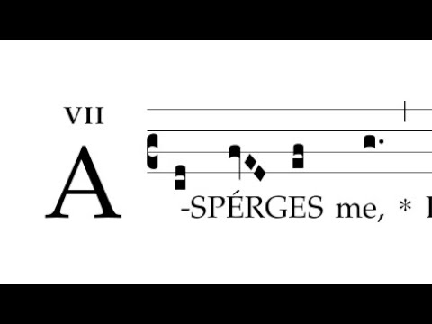 Asperges me I.