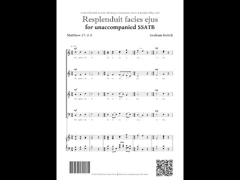 Resplenduit facies ejus - Graham Keitch