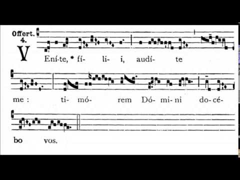 OFFERTORIUM - Venite filii audite me