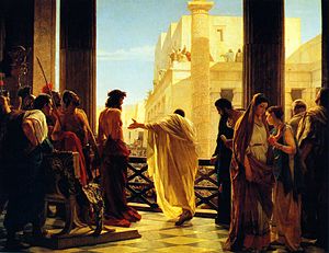 Antonio Ciseri's depiction of Pontius Pilate p...