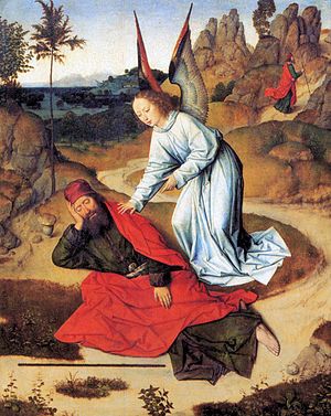 Dieric Bouts - Prophet Elijah in the Desert - ...