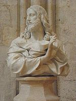 Statue of Jesus giving his blessing, Notre-Dame Cathedral