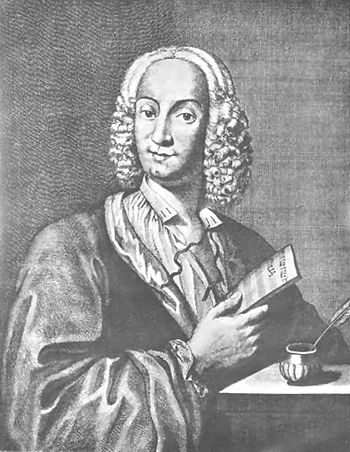 Antonio Vivaldi by François Morellon la Cave; 1725